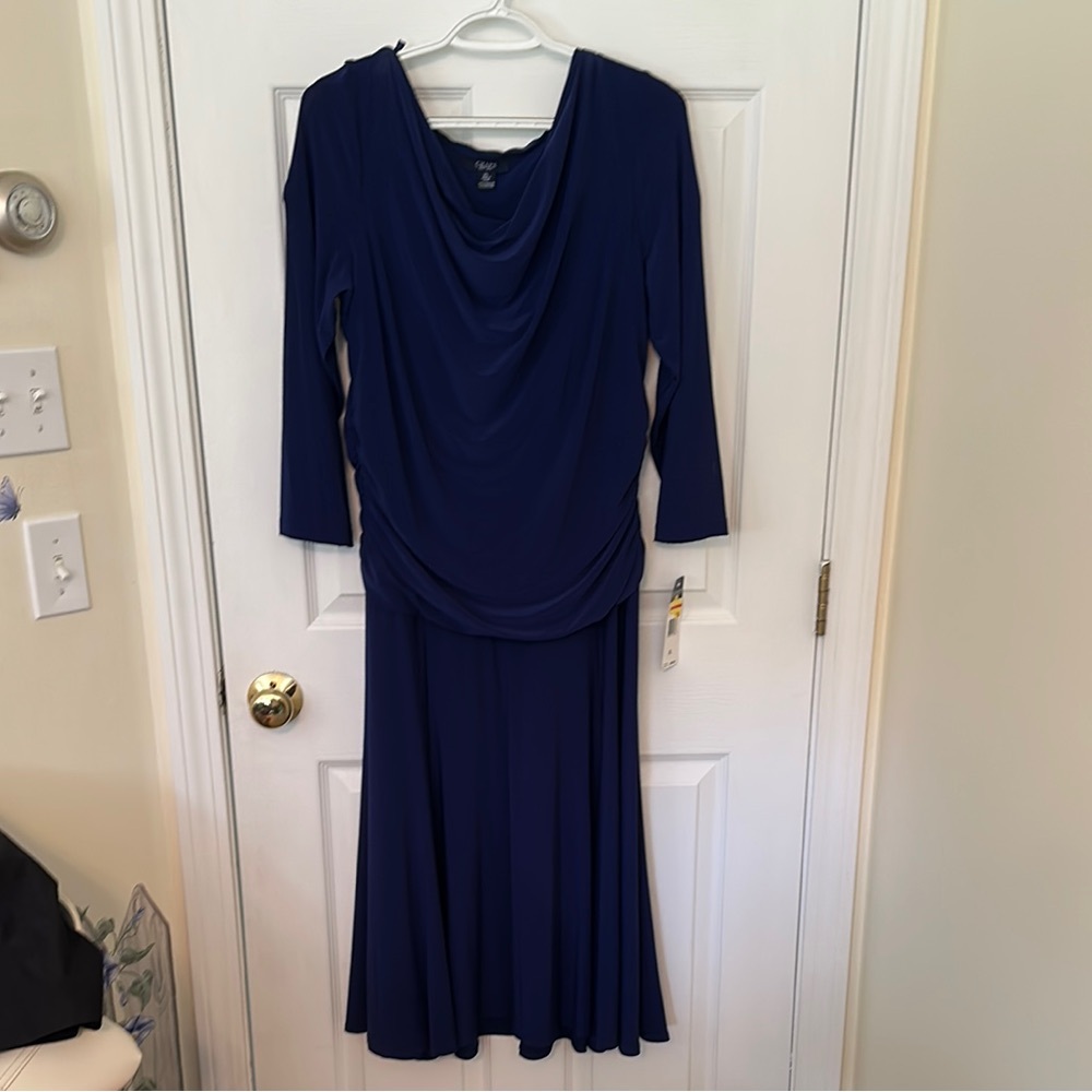 Elegant Blue Women's Dress
